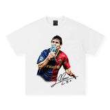 Graphic Streetwear T-Shirt – MESSI BOOT - TEE front view