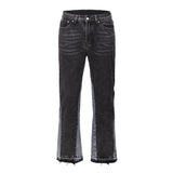 Baggy Streetwear Jeans – OSCURO - FLARED DENIM front view