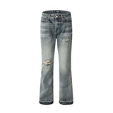 Baggy Streetwear Jeans – TORVO - WASHED JEANS front view