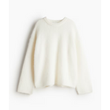 Oversized Knit Sweater – Oversized Sweater Mohair Blend front view