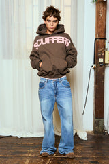 Scuffers Flock Brown Hoodie