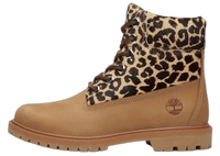 Timberland 6" Premium Boot Leopard Print Beige Nubuck