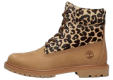 Timberland 6" Premium Boot Leopard Print Beige Nubuck