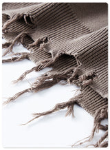 Oversized Knit Sweater – ELIONIS - DISTRESSED SWEATER