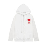 Streetwear Jacket – Streetwear Jacket – Ami White Zipper front view
