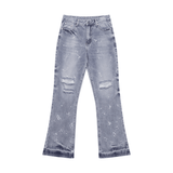 Baggy Streetwear Jeans – Baggy Denim Jeans – AZUL FLARE DENIM front view