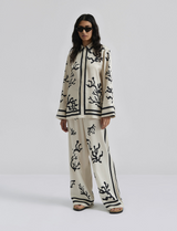 Streetwear Outfit Set – LUXURY SATIN OVERSIZED SET front view