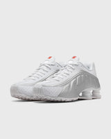 Nike Shox R4 White Bright Crimson Metallic Silver