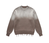 Oversized Knit Sweater – Oversized Knit Sweater – ELIONIS - DISTRESSED SWEATER front view