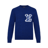 Oversized Knit Sweater – Intarsia - Sweater front view