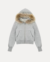 Oversized Streetwear Hoodie – Frosthalo Zip Hoodie front view