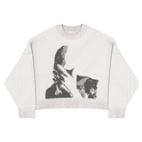 Oversized Knit Sweater – Oversized Knit Sweater – "No Regrets" - Sweater front view