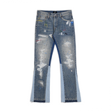 Baggy Streetwear Jeans – Baggy Denim Jeans – ERIC - FLARED DENIM front view