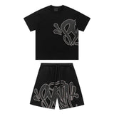 Streetwear Outfit Set – Streetwear Outfit Set – Syna Black - Set front view