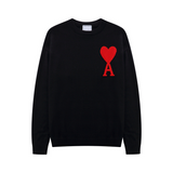 Oversized Knit Sweater – Oversized Knit Sweater – A - HEART SWEATER front view