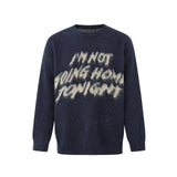 Oversized Knit Sweater – NOT GOING HOME – SWEATER front view