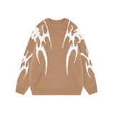 Oversized Knit Sweater – CRACKLINE — SWEATER front view