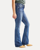 Baggy Denim Jeans – Embroidered Flare Jeans