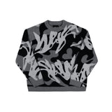 Oversized Knit Sweater – Oversized Knit Sweater – CAMO - SWEATER front view