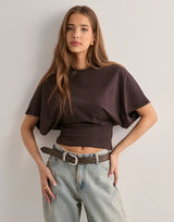 Graphic Streetwear T-Shirt – WIDE SLEEVE TEE front view