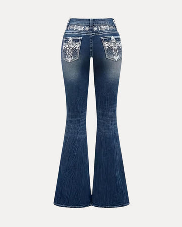 Jeans a zampa Crest