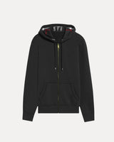 Checked Zip Hoodie