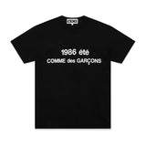 Graphic Streetwear T-Shirt – Graphic Streetwear T-Shirt – "Comme 1986" T-shirt front view