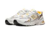 New Balance 530 White Vibrant Apricot Silver Metallic