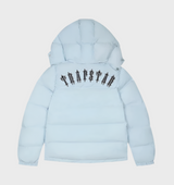 Oversized Streetwear Hoodie – Streetwear Jacket – TS Irongate Detachable Hooded Puffer Jacket - (ICE BLUE) front view