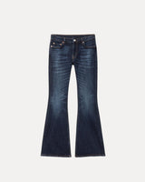 Baggy Streetwear Jeans – Slim Denim Jeans – LOW RISE SLIM FLARED JEANS front view
