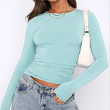 Streetwear Long Sleeve Top – Casual Slim Fit Long Sleeve