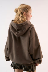 Scuffers Flock Brown Hoodie