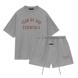 Fear of God Essentials FW24 Dark Heather Summer Set