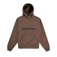 Fear of God Essentials FW20 Hoodie Applique Brown