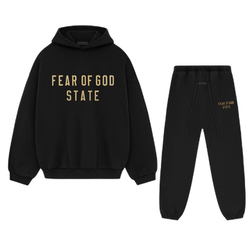 Fear of God Essentials FW24 Black Yellow State set completo