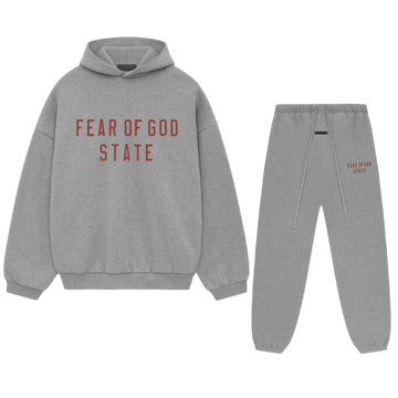 Fear of God Essentials FW24 Dark Heather State Set completo