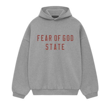 Felpa con cappuccio Fear of God Essentials FW24 Dark Heather State
