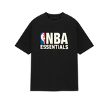 Fear of God Essentials NBA Black White T-shirt