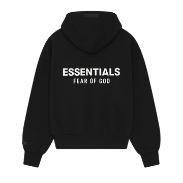 Felpa con cappuccio Fear of God Essentials SS25 Jet Black