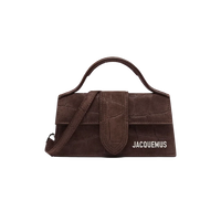 Jacquemus Le Bambino Croco Dark Brown