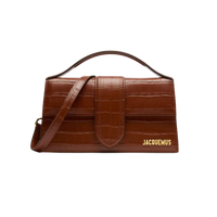 Jacquemus Le Grand Bambino Croco brown