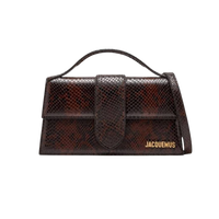 Jacquemus Le Grand Bambino Python dark