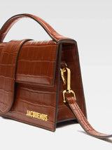 Jacquemus Le Grand Bambino Croco brown