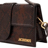 Jacquemus Le Grand Bambino Python dark