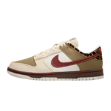 Nike Dunk Low Retro Khaki Team Red Pearl White