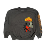 Travis Scott Houston Crewneck Grey