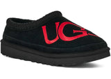 UGG Tasman Logo Slipper Black / Samba Red