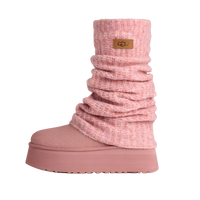 UGG Classic Mini Dipper Legwarmer Boot Pink Dawn