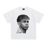 Graphic Streetwear T-Shirt – LAMINE YAMAL – TEE front view
