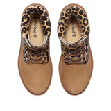 Timberland 6" Premium Boot Leopard Print Beige Nubuck